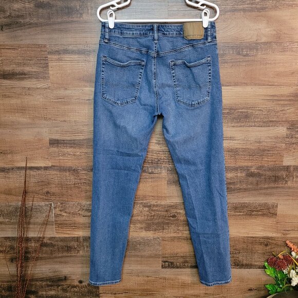 American Eagle Jeans Mens 32x32 Measures 32x31 Next Level Athletic Skinny - Picture 2 of 11